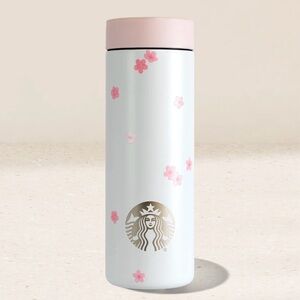 🌸NWT🌸Starbucks 2026 Spring Pink Cherry Blossom Petals SS Bottle Tumbler - 16 oz